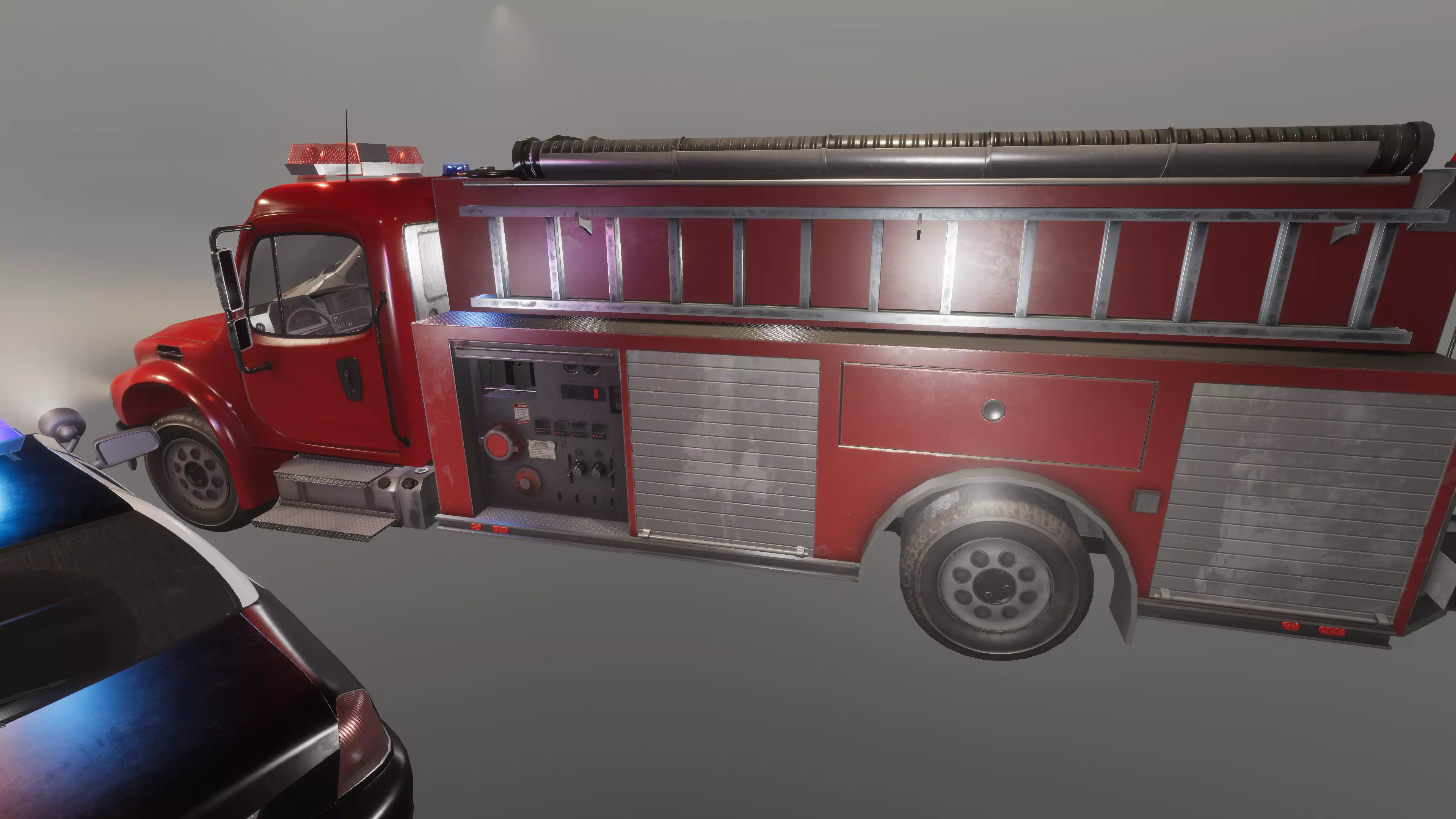 Fire truck — side