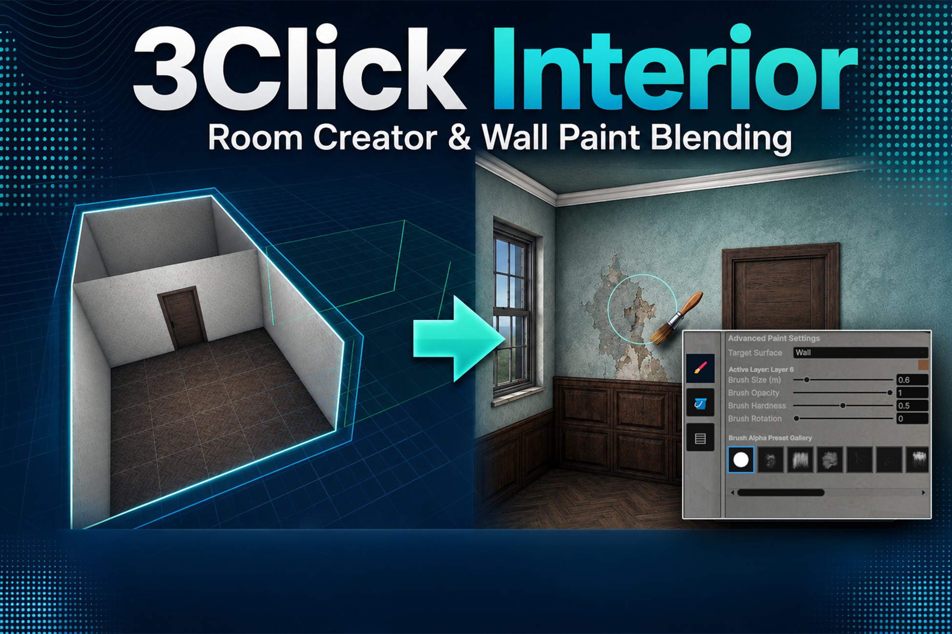 3Click Interior — Unity Asset Store cover