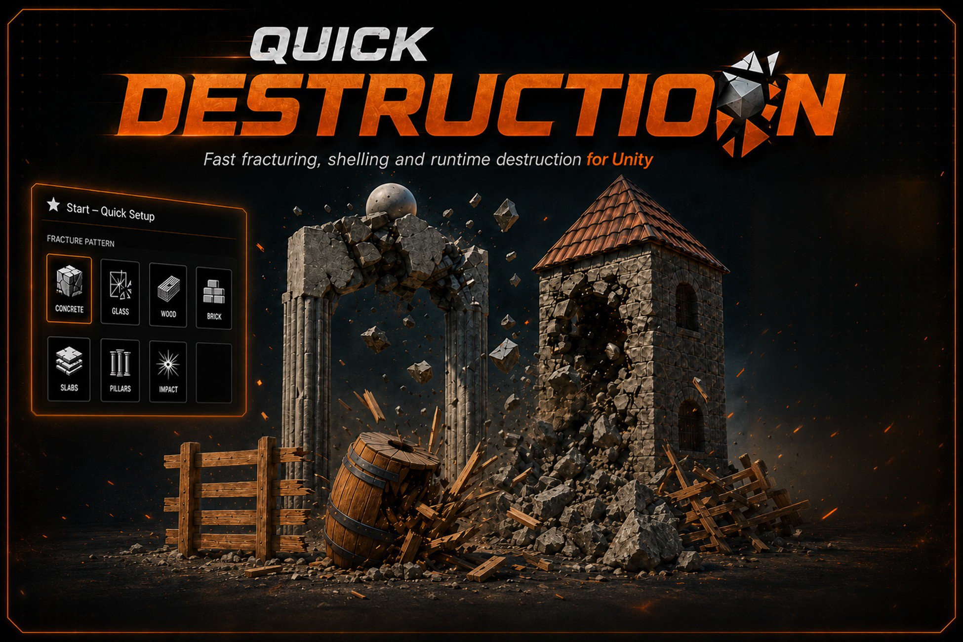 Quick Destruction — Unity Asset Store cover
