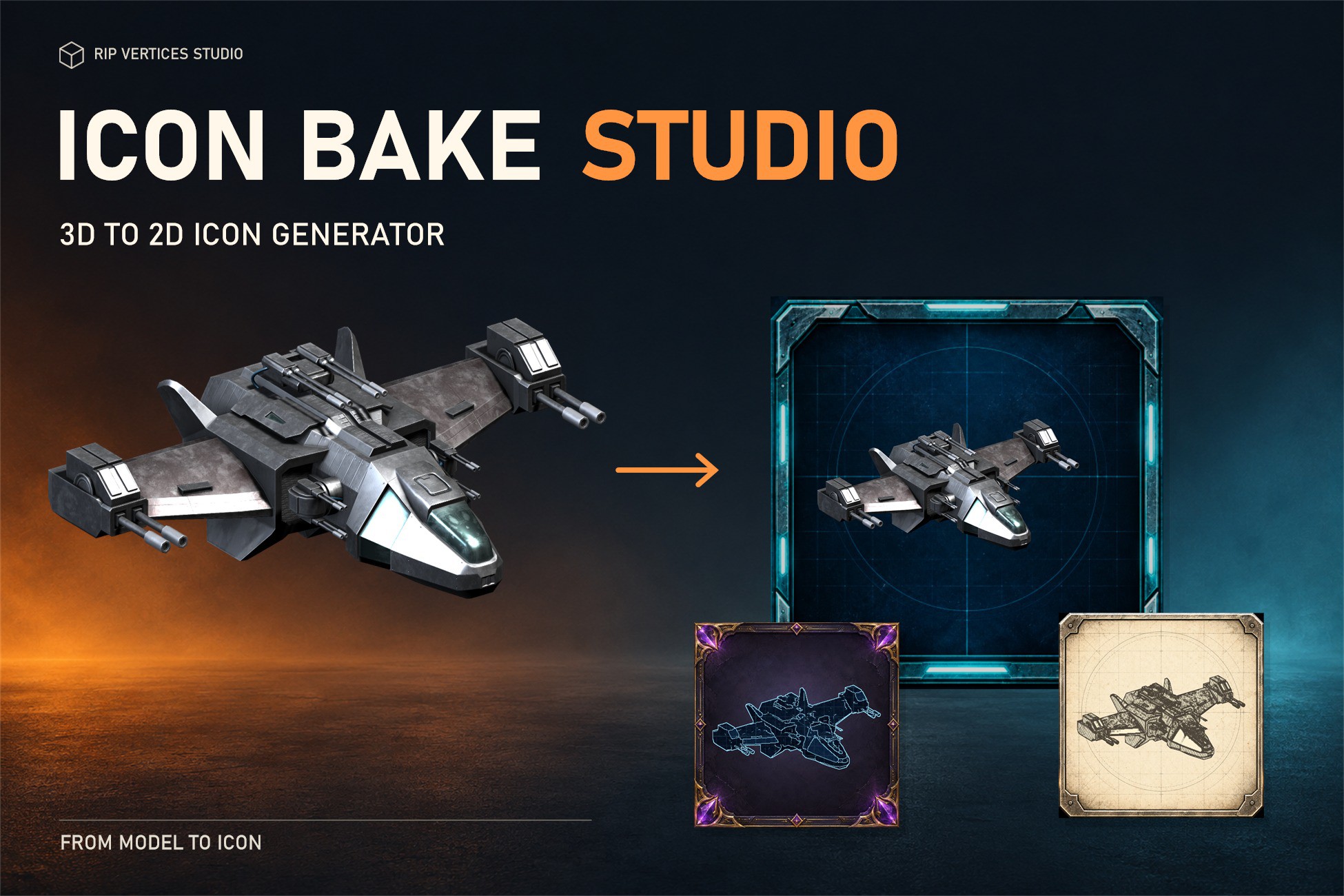 Icon Bake Studio — Unity Asset Store cover